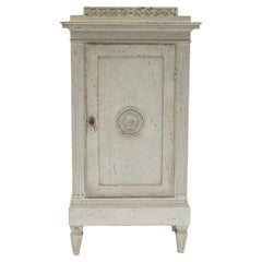 Antique Louis XVI Painted Pedestal Cabinet 