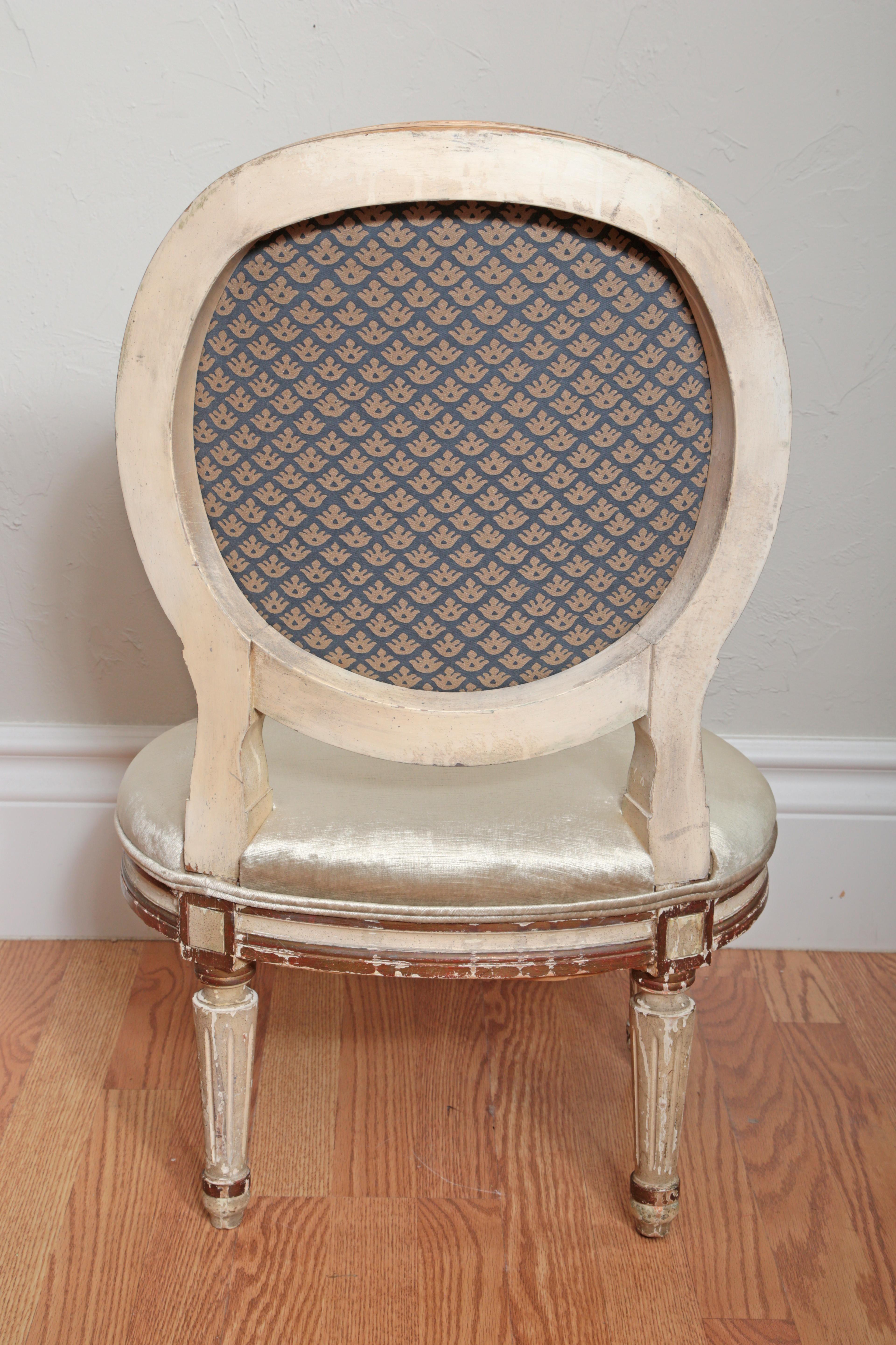 Antique Louis XVI Slipper Chair 1