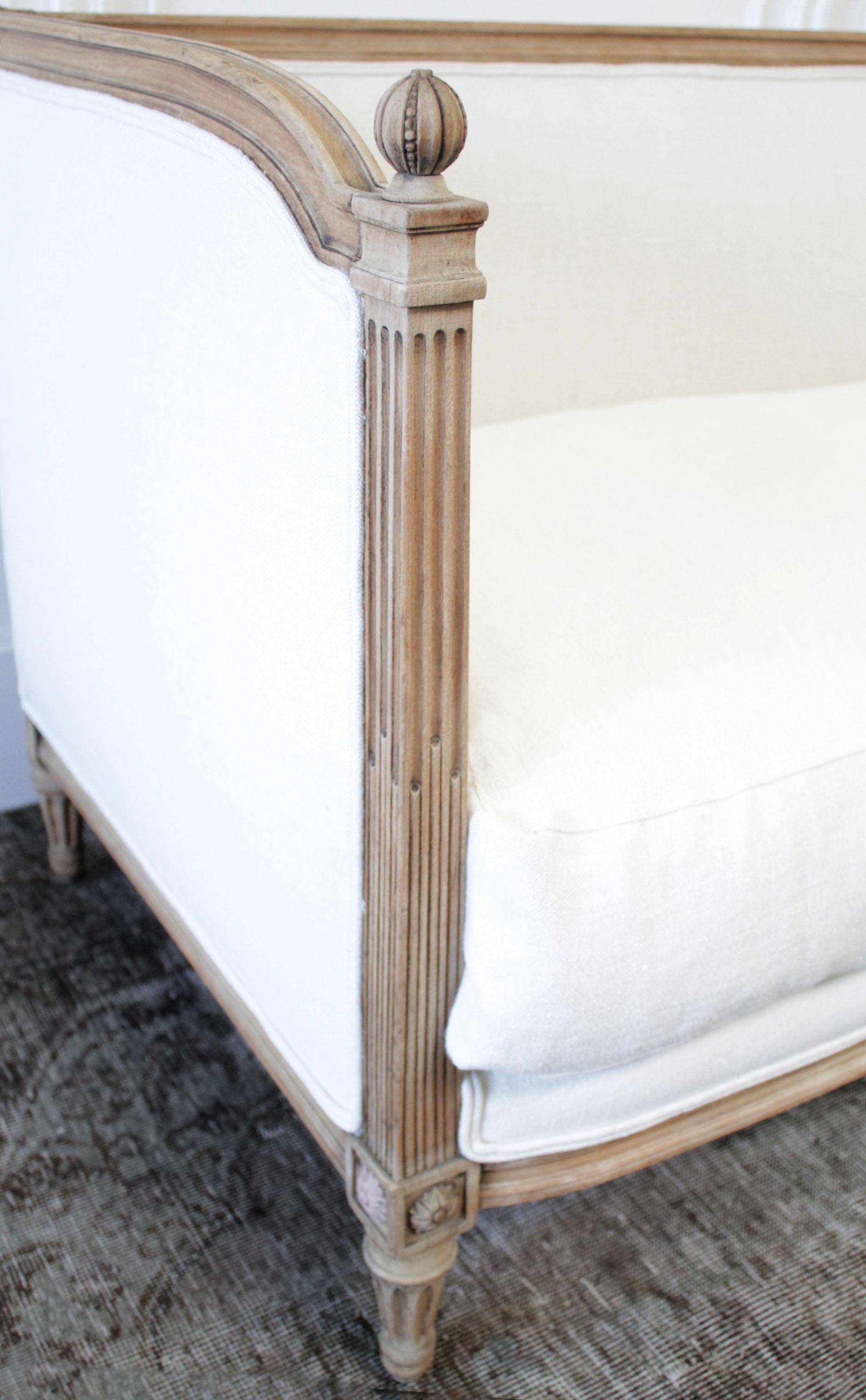 natural linen sofa