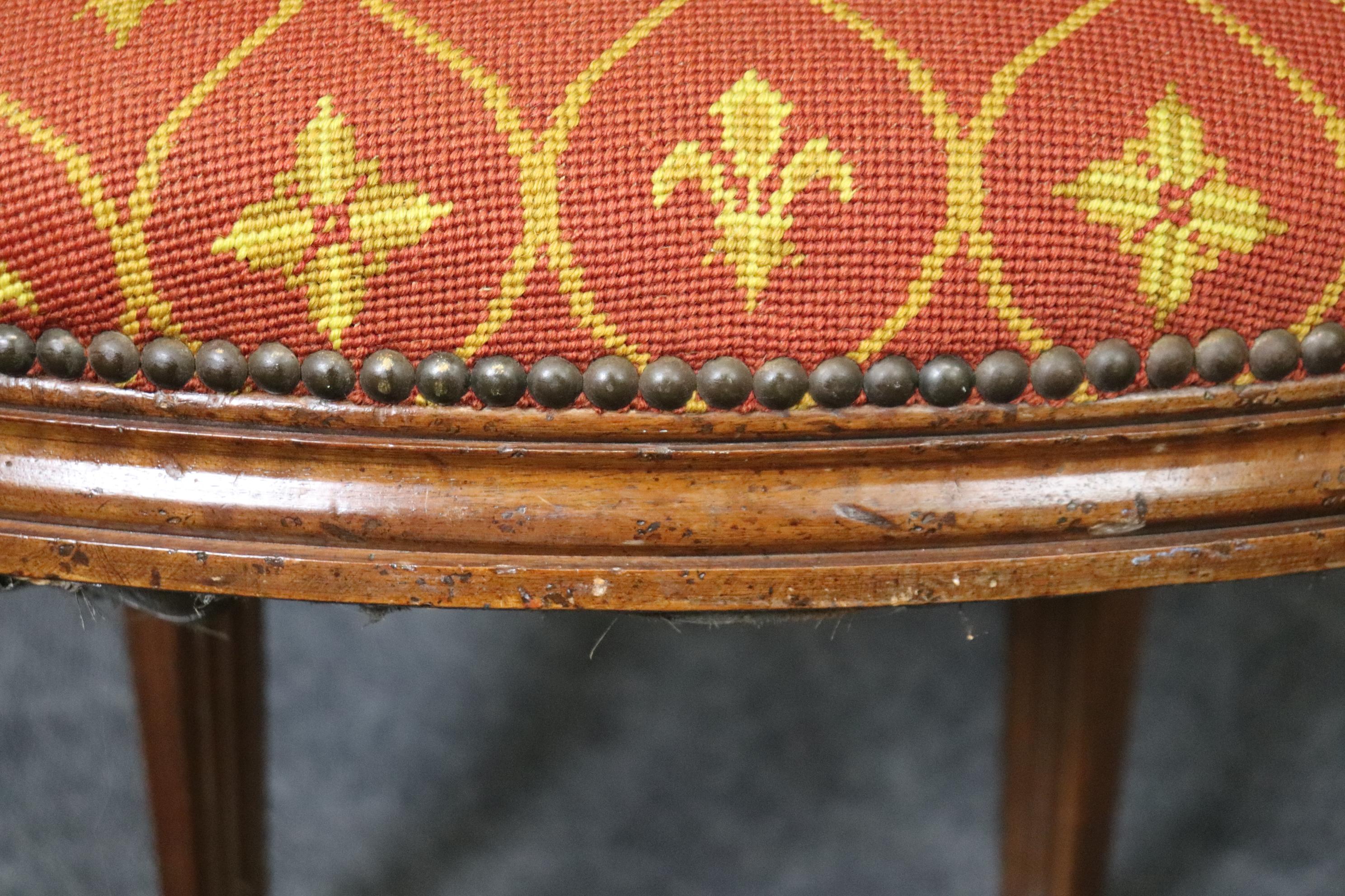 Upholstery Antique Louis XVI Style Armchair Signed Made In Italy For Sale