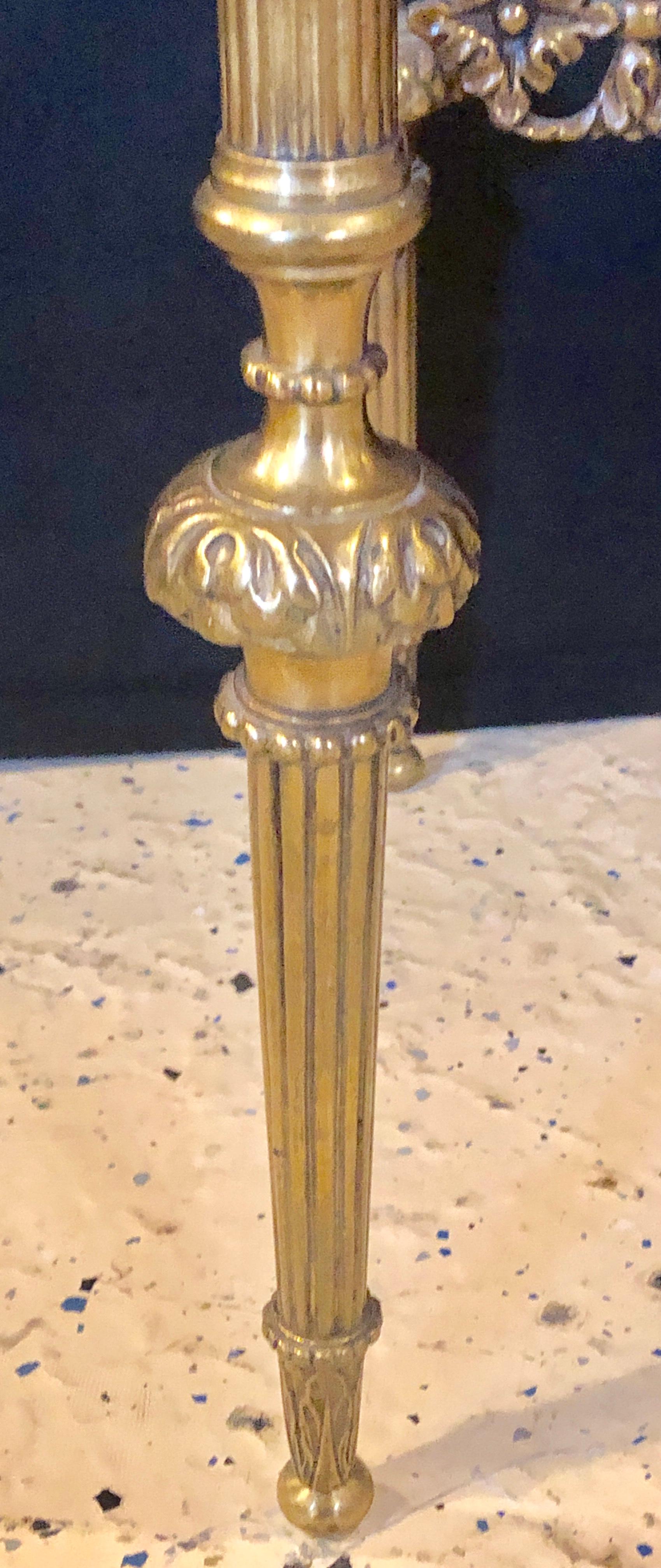 Antique Louis XVI Style Bronze / Glass Vitrine Cabinet or Nightstand 14