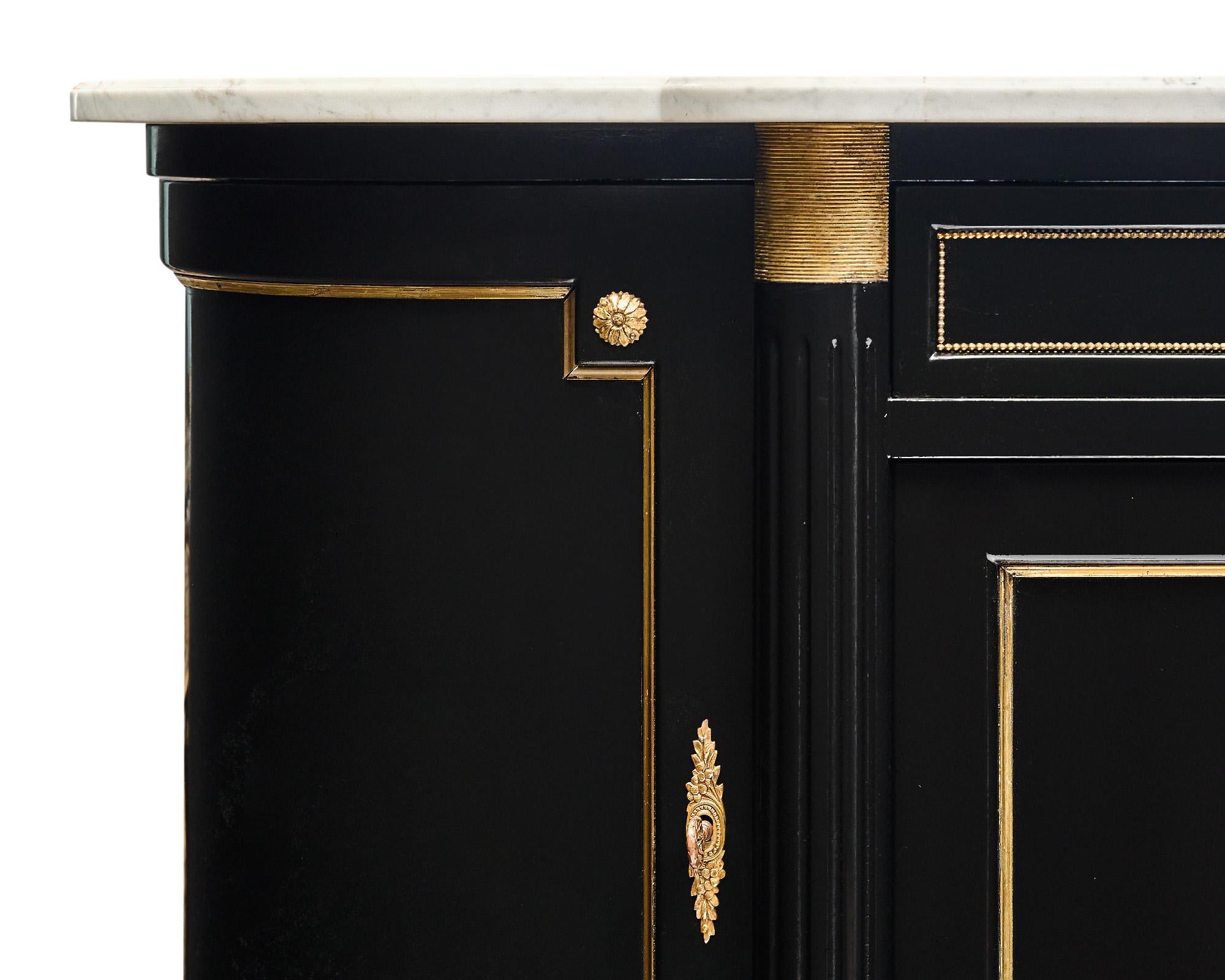 Antique Louis XVI Style Demilune Buffet 2