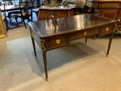 Antique Louis XVI -Style desk with leather top