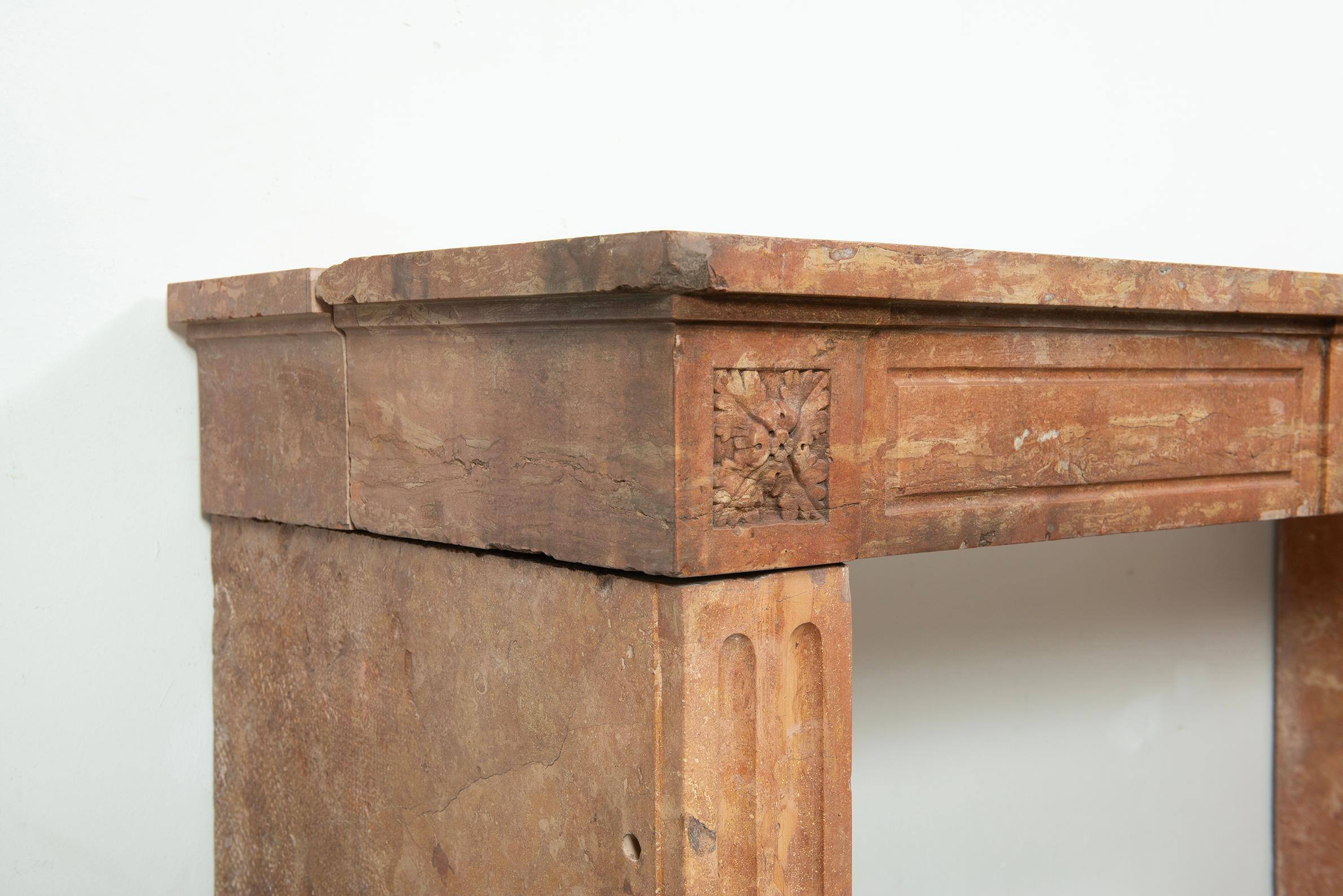 Antique Louis XVI-style Fireplace Mantel For Sale 4