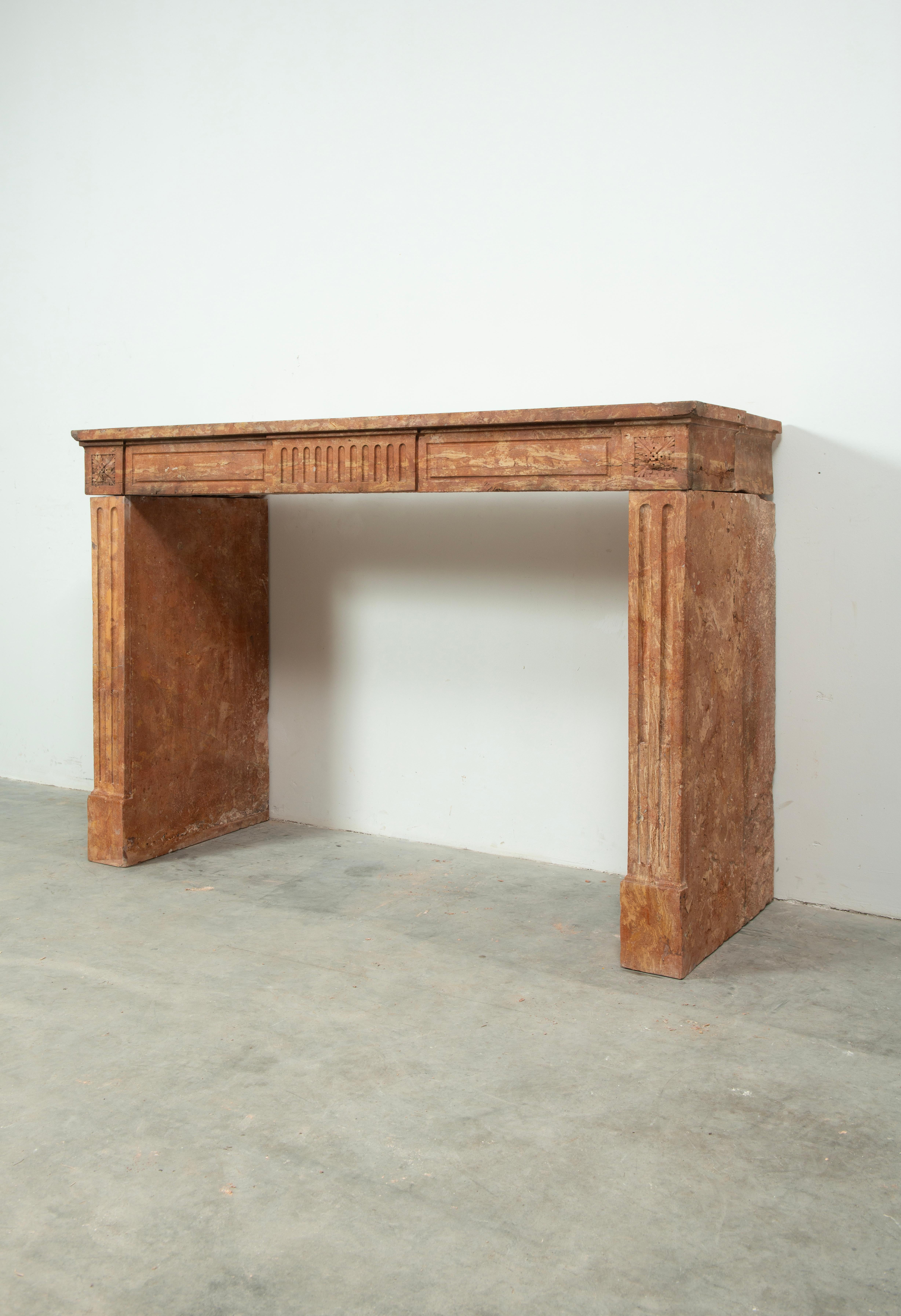 Antique Louis XVI-style Fireplace Mantel For Sale 14