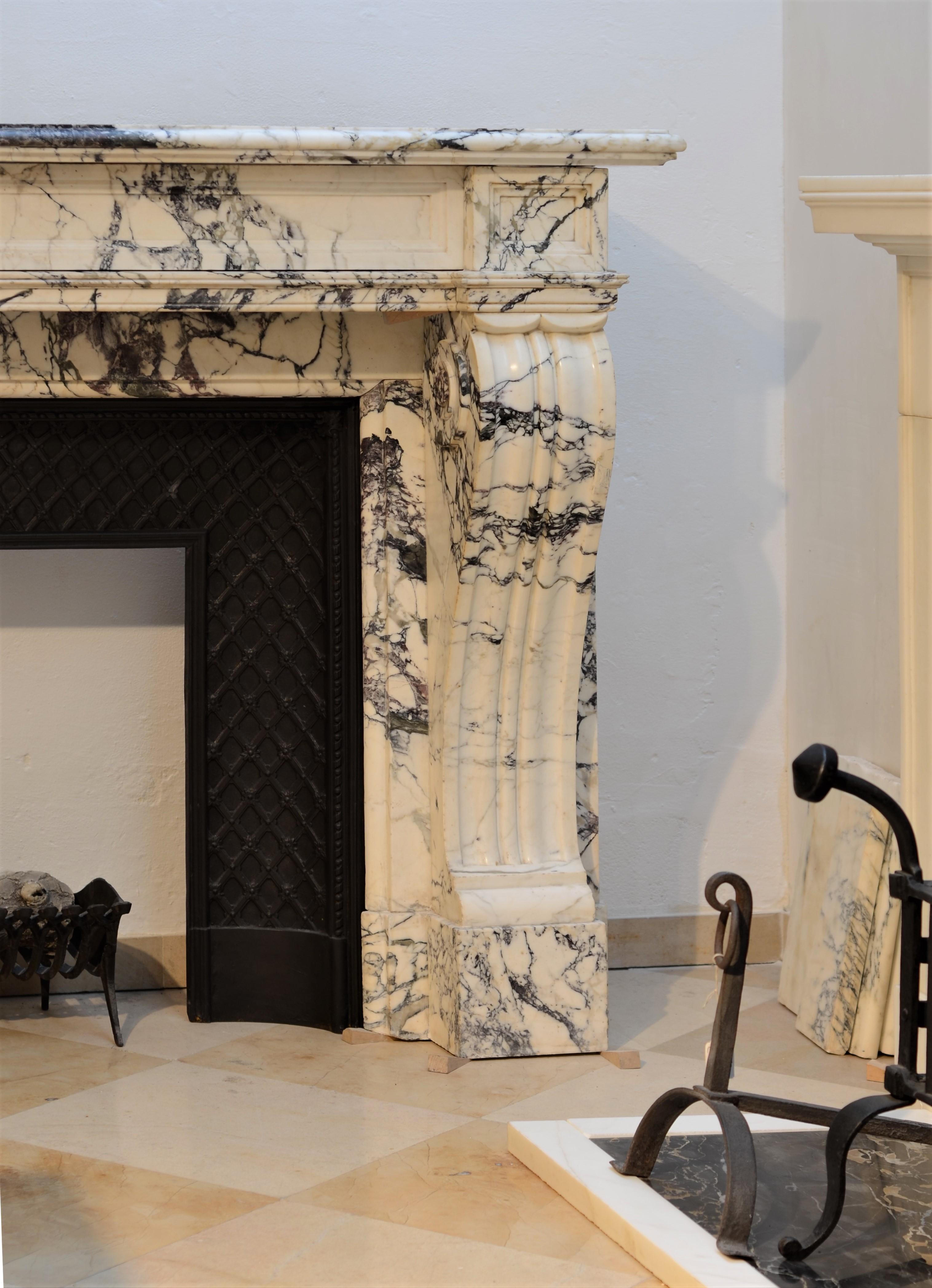Antique Louis XVI Style Fireplace Mantel 1