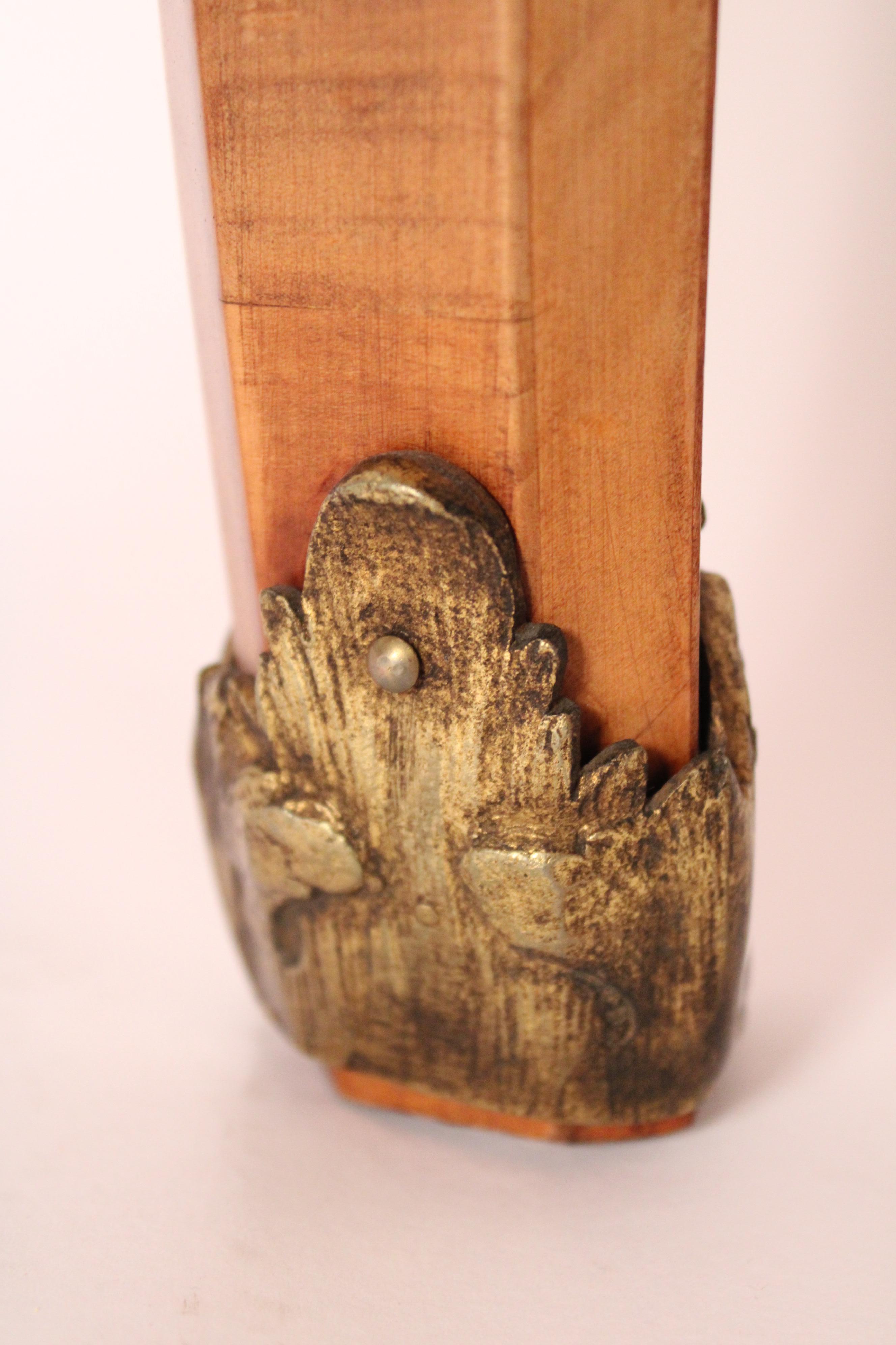 Escritorio antiguo de madera de frutal estilo Luis XVI en venta 6