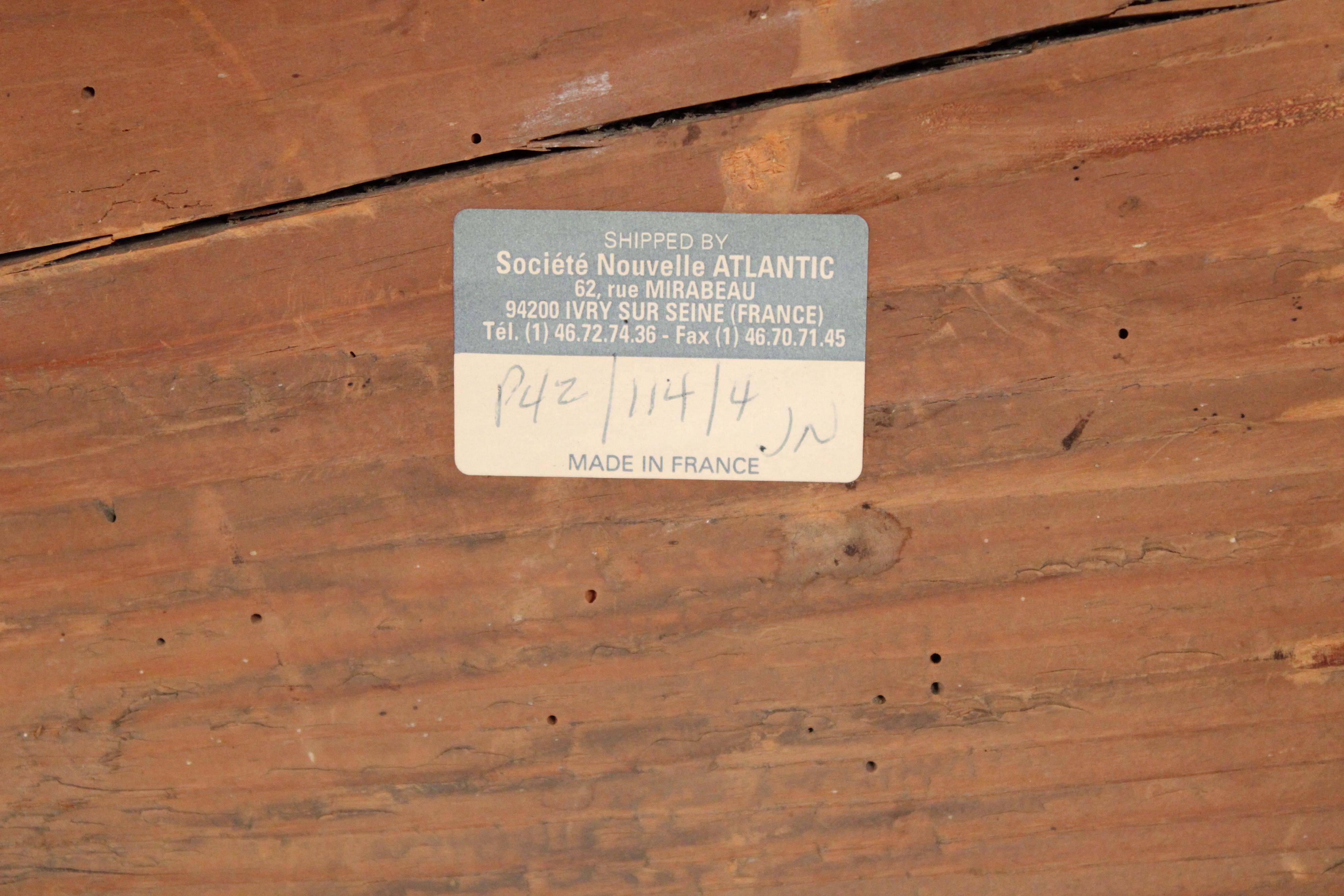 Escritorio antiguo de madera de frutal estilo Luis XVI en venta 11