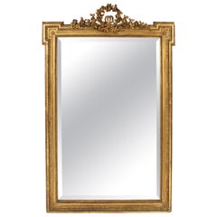 Antique Louis XVI Style Gilt Wood Mirror