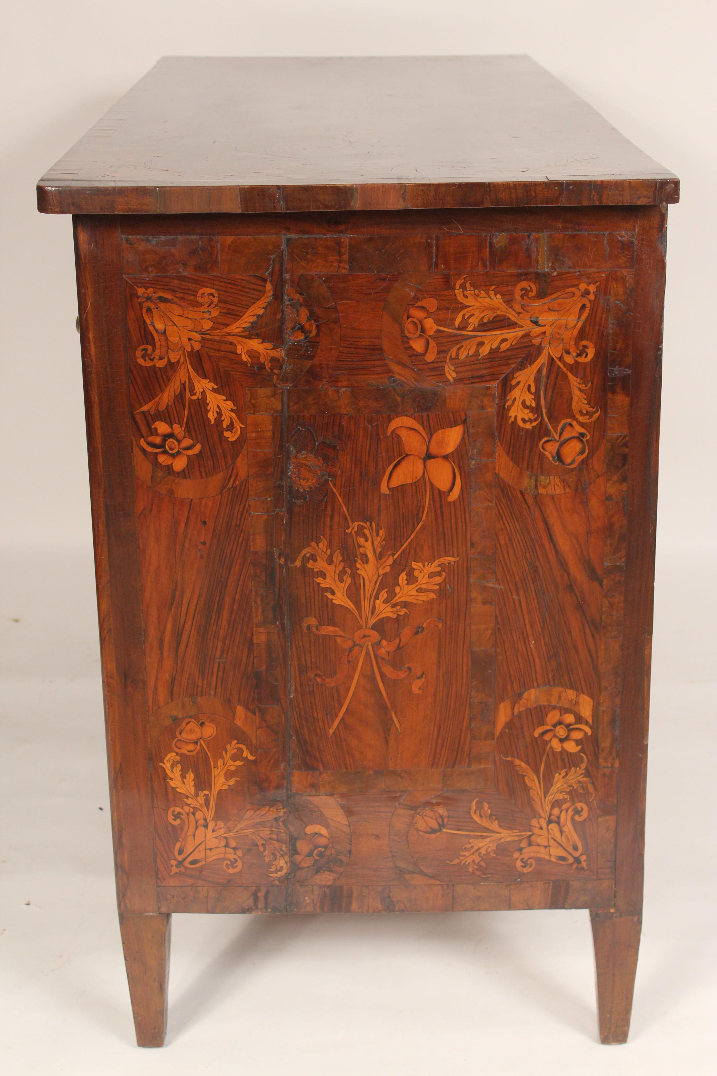 Antique Louis XVI Style Inlaid Chest of Drawers In Good Condition For Sale In Laguna Beach, CA