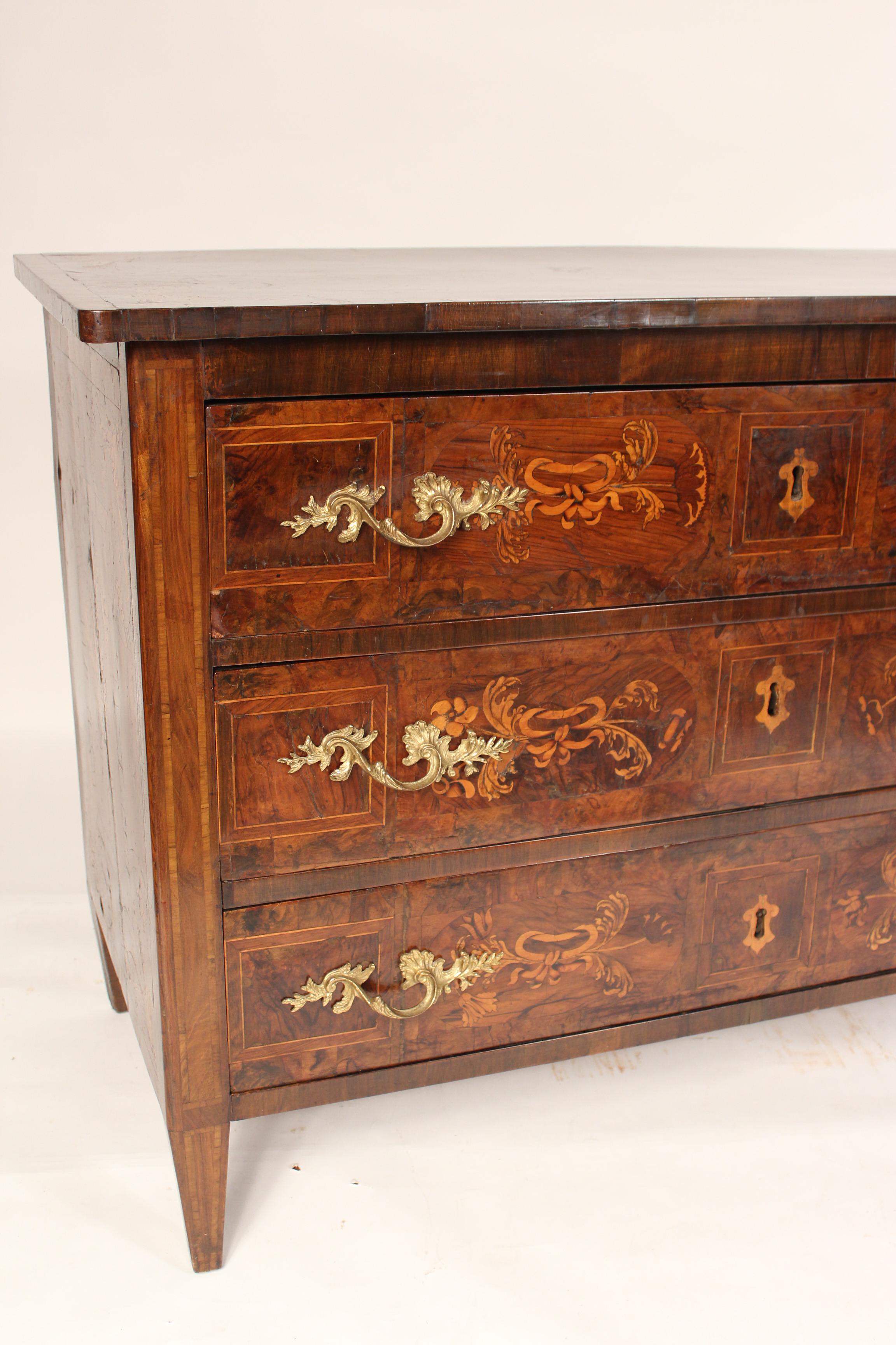 Antique Louis XVI Style Inlaid Chest of Drawers For Sale 2