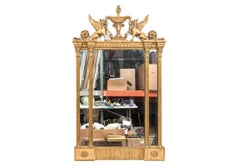 Antique Louis XVI Style Italian Giltwood Pier Mirror