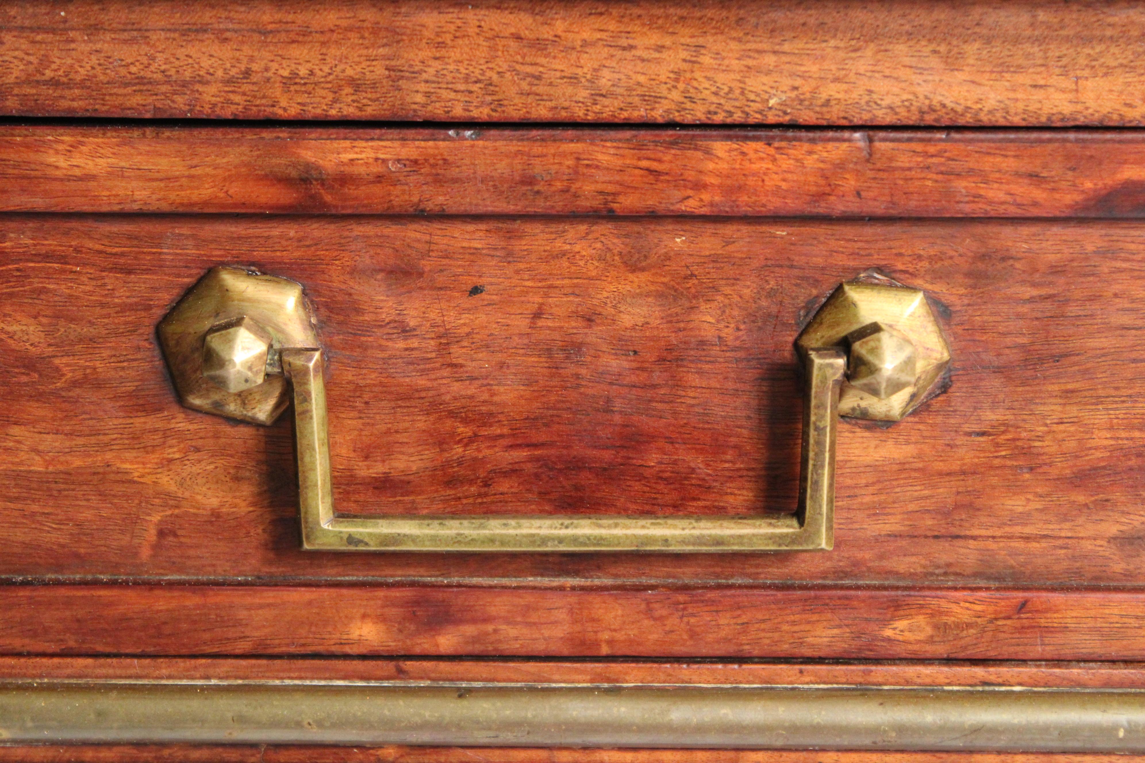 Antique Louis XVI Style Mahogany Chest Of Drawers For Sale 5