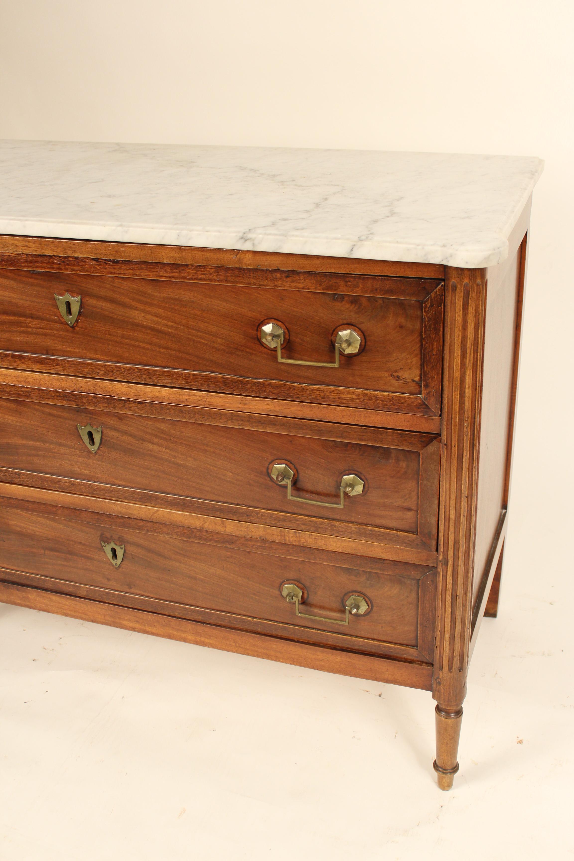 19th Century Antique Louis XVI Style Mahogany Chest of Drawers