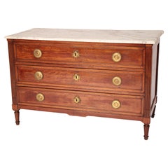 Ancienne commode en acajou de style Louis XVI