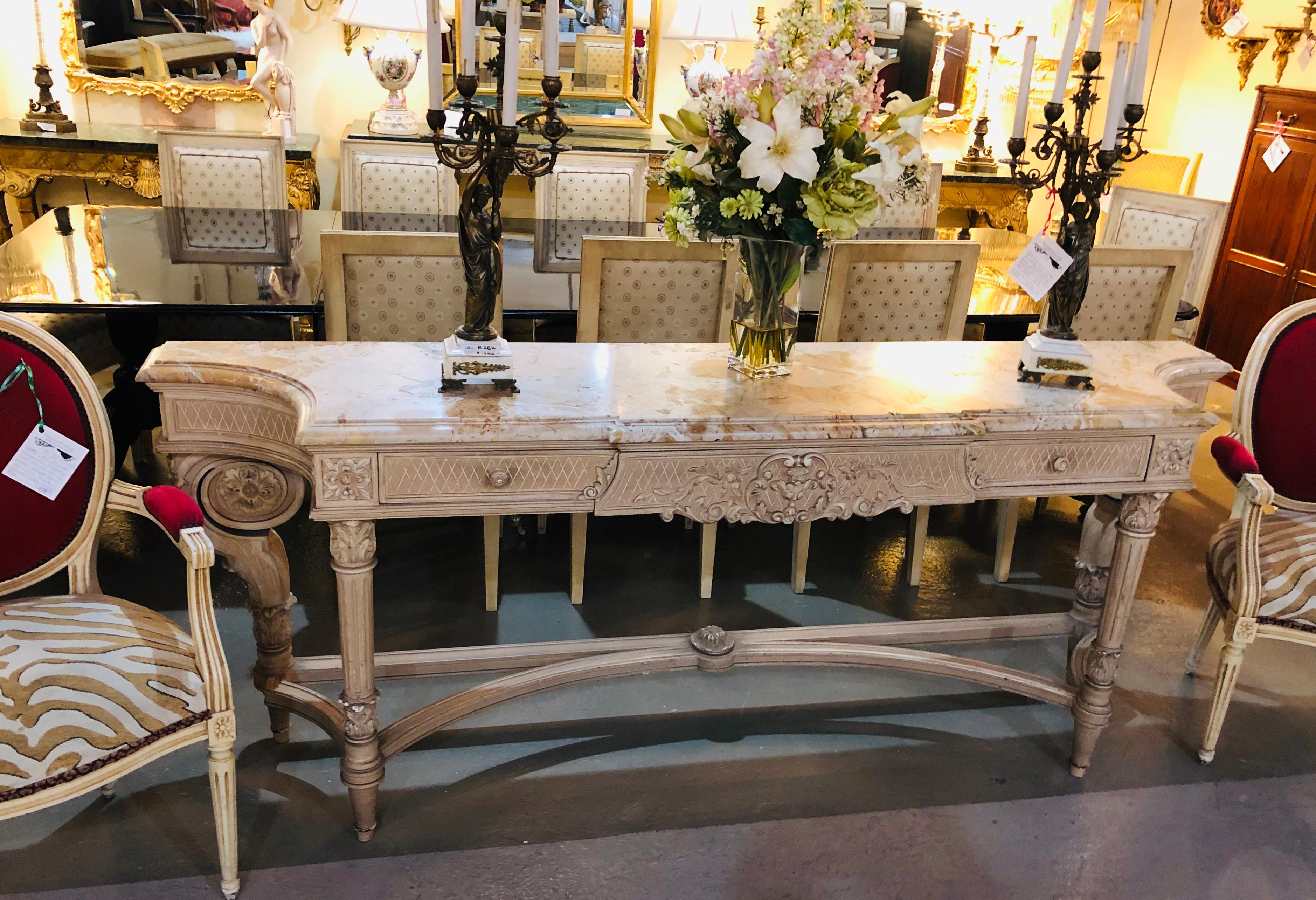 cream marble sideboard