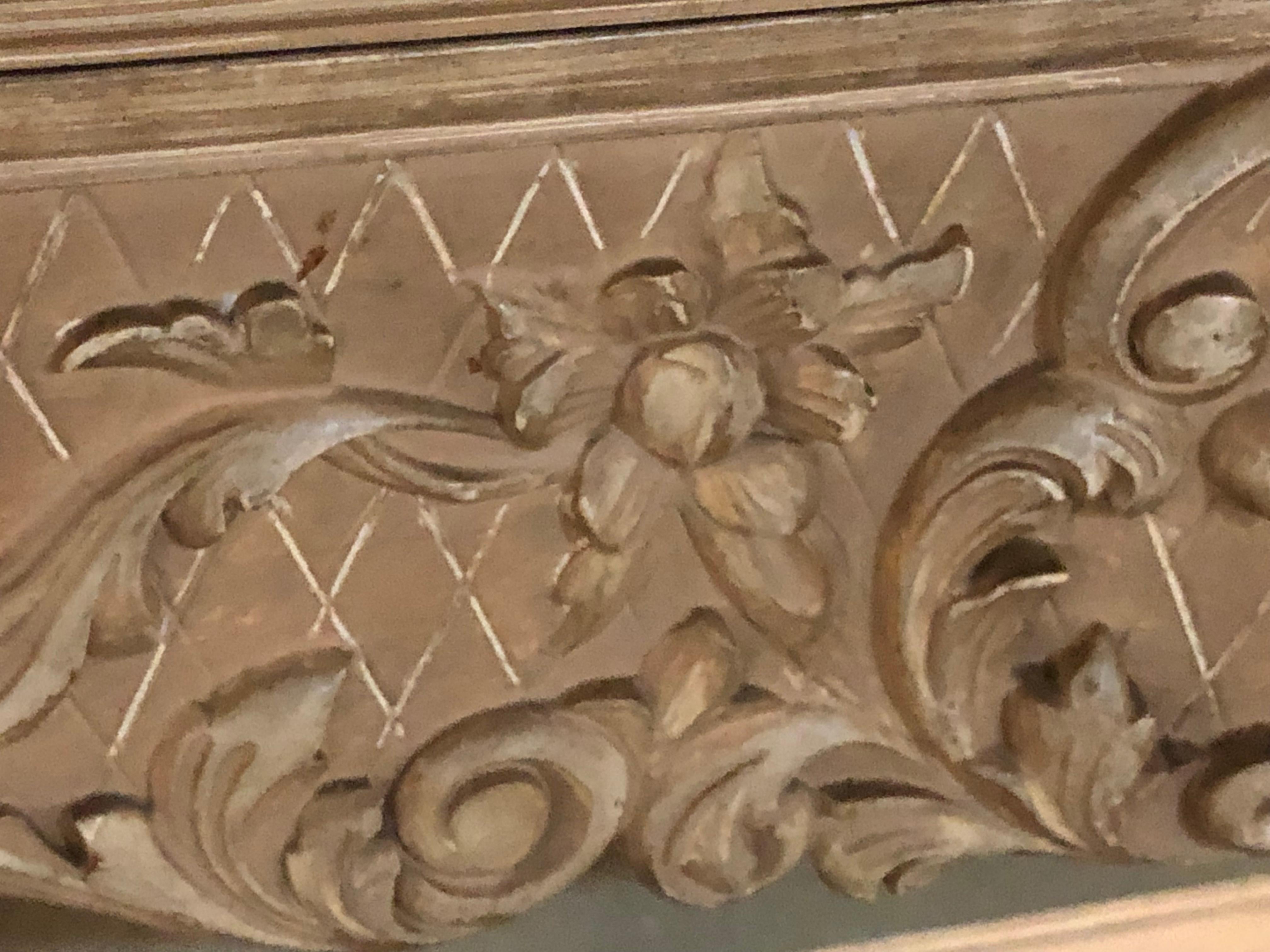 Antikes Sideboard oder Konsolentisch mit Marmorplatte im Louis-XVI.-Stil von Maison Jansen (Holz) im Angebot