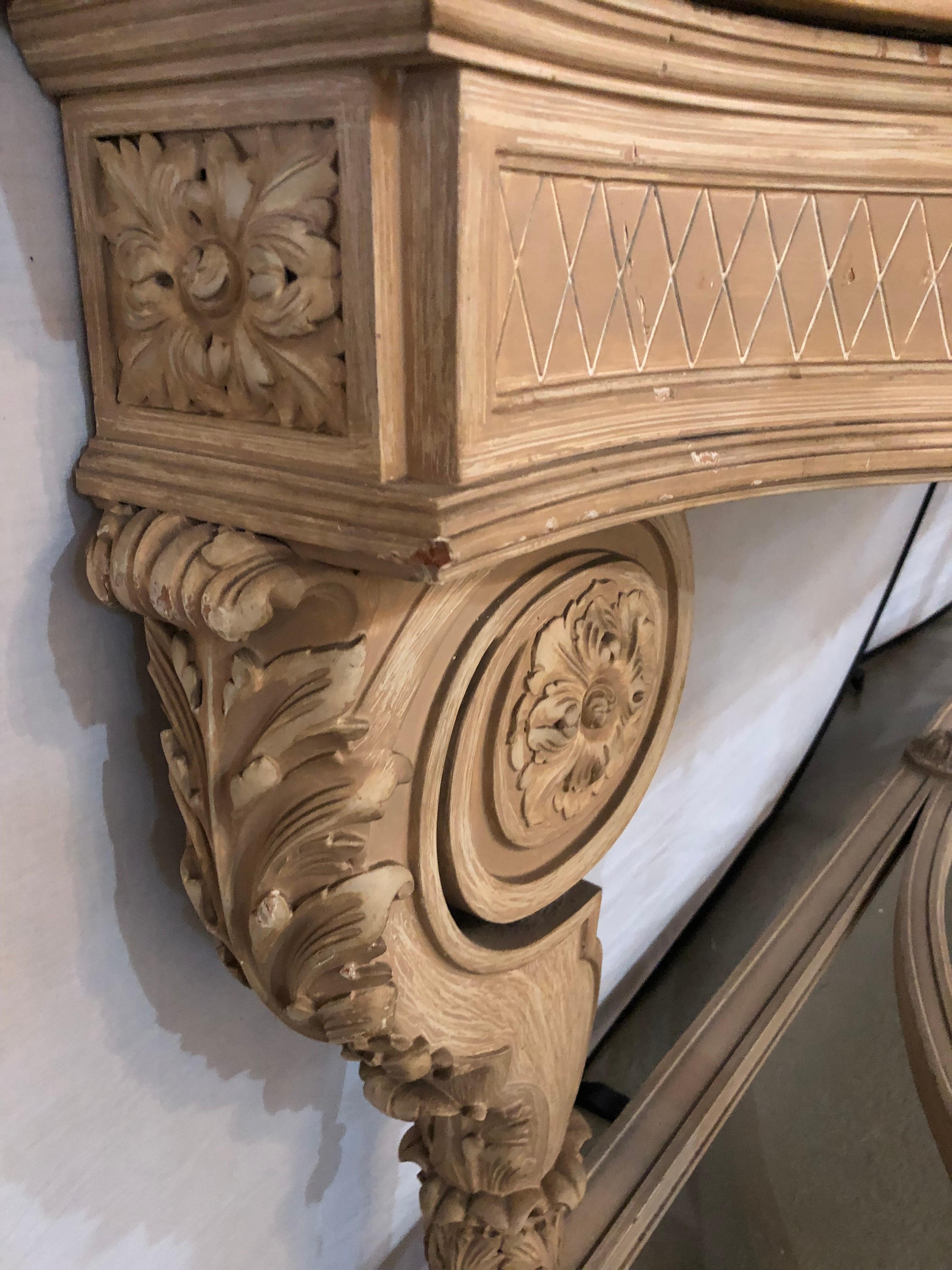 Antikes Sideboard oder Konsolentisch mit Marmorplatte im Louis-XVI.-Stil von Maison Jansen im Angebot 3