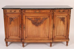 Antique Louis XVI Style Marble Top Buffet