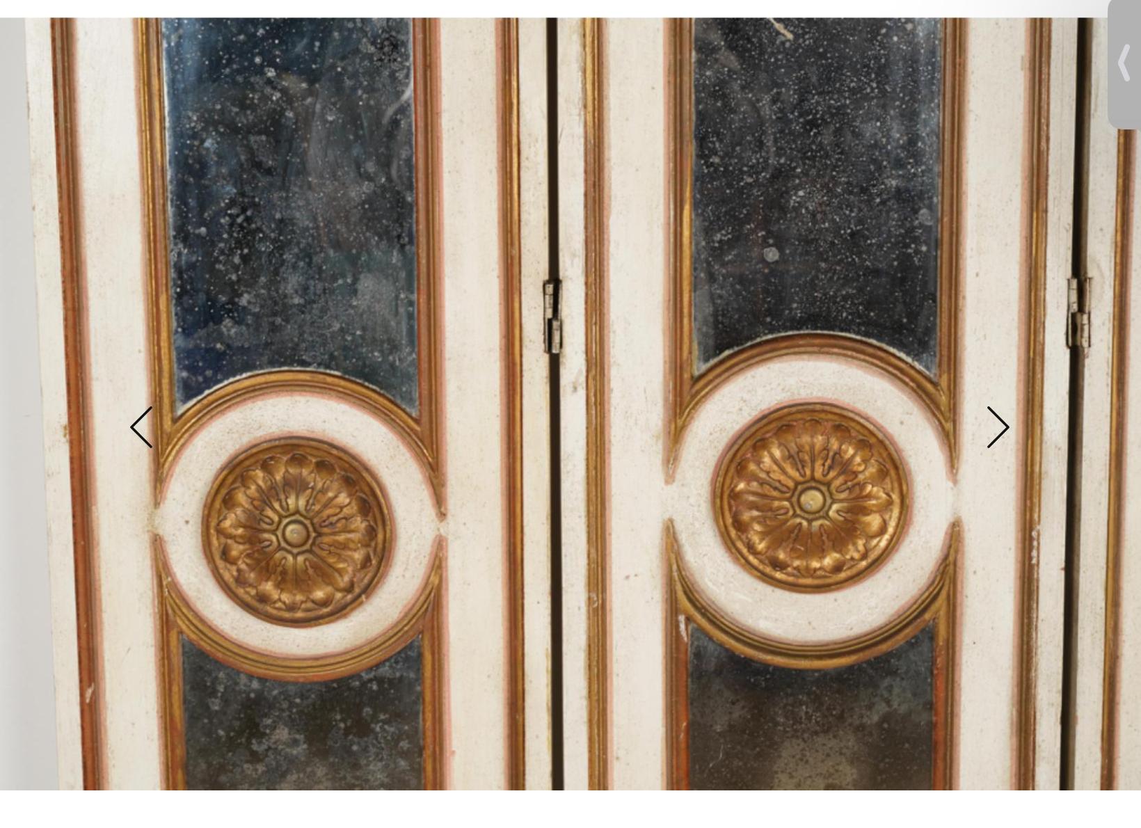 Antiker verspiegelter Raumteiler im Louis-XVI.-Stil, 1920er Jahre (Louis XVI.) im Angebot
