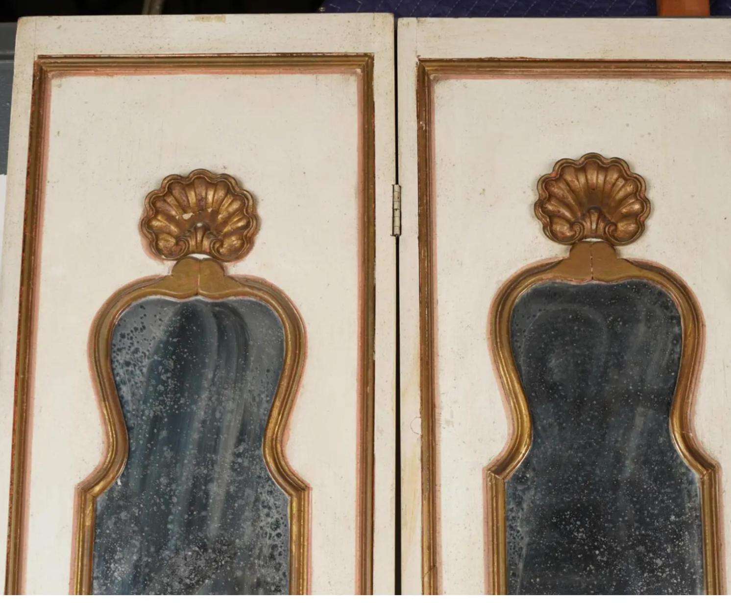 Antiker verspiegelter Raumteiler im Louis-XVI.-Stil, 1920er Jahre (Französisch) im Angebot