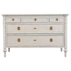 Antique Louis XVI-Style Painted Chest of Drawers