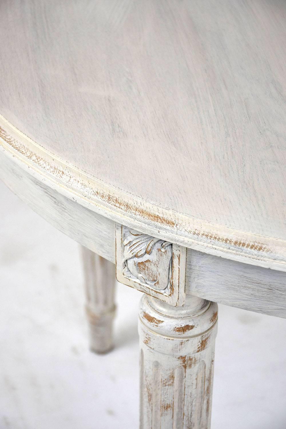20th Century Antique Louis XVI Style Painted Dining Table
