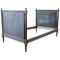 Vintage Louis XVI Style Painted French Twin Size Daybed