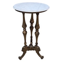 Antique Louis XVI Style Pedestal Side Table