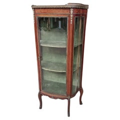 Vitrine ancienne française de style Louis XVI 19ème siècle