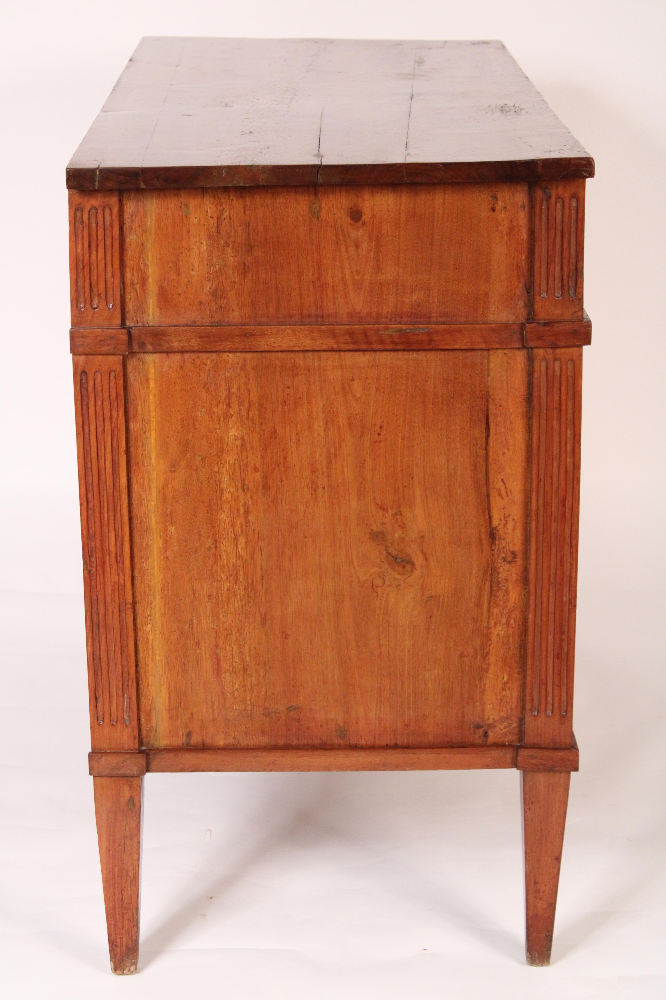 Antique Louis XVI Style Walnut Chest of Drawers In Good Condition In Laguna Beach, CA