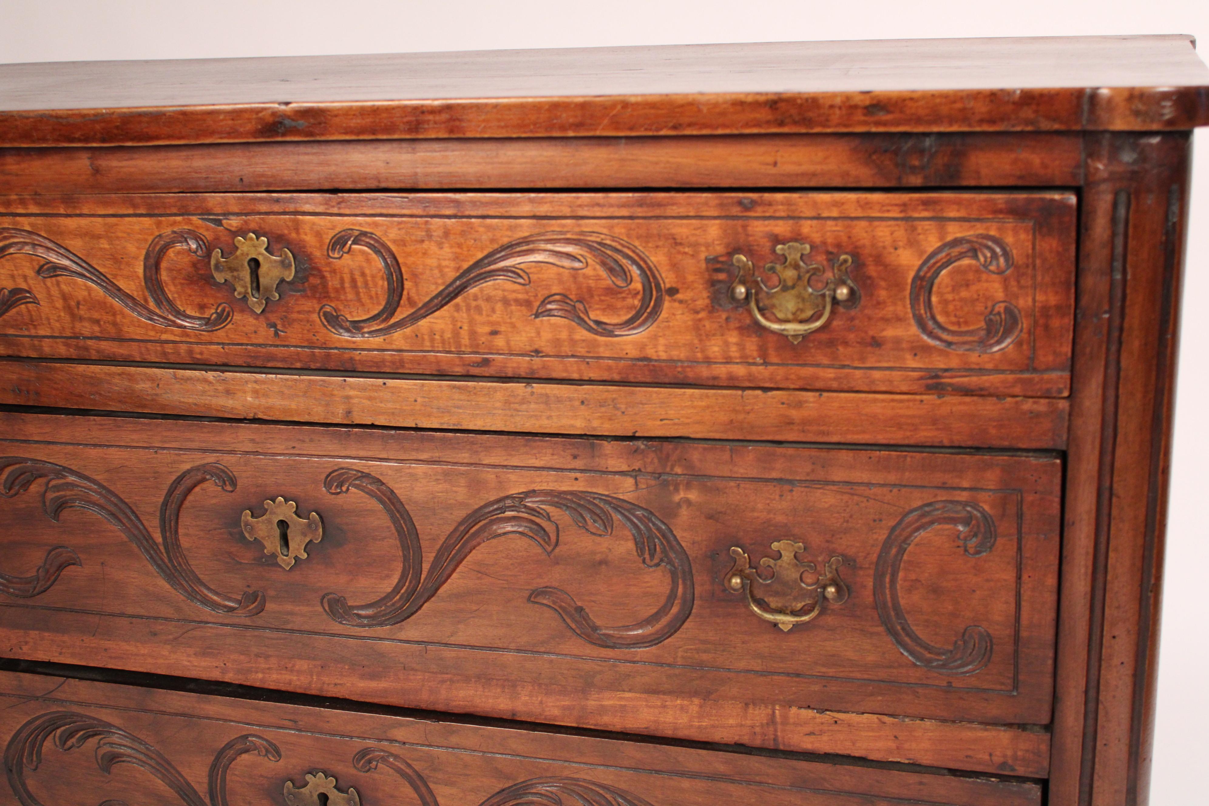 Antique Louis XVI Style Walnut Chest of Drawers 1