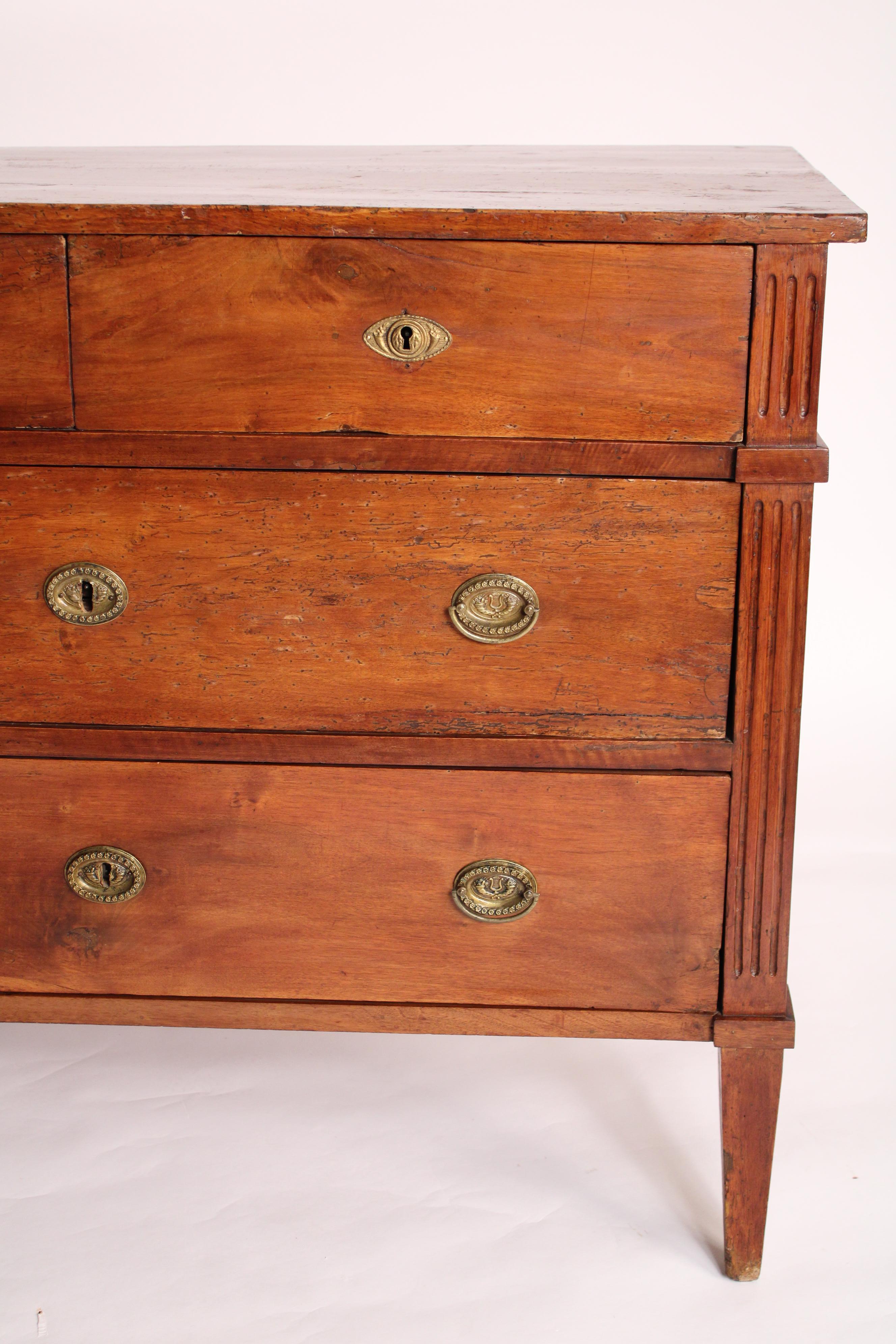 Antique Louis XVI Style Walnut Chest of Drawers 1