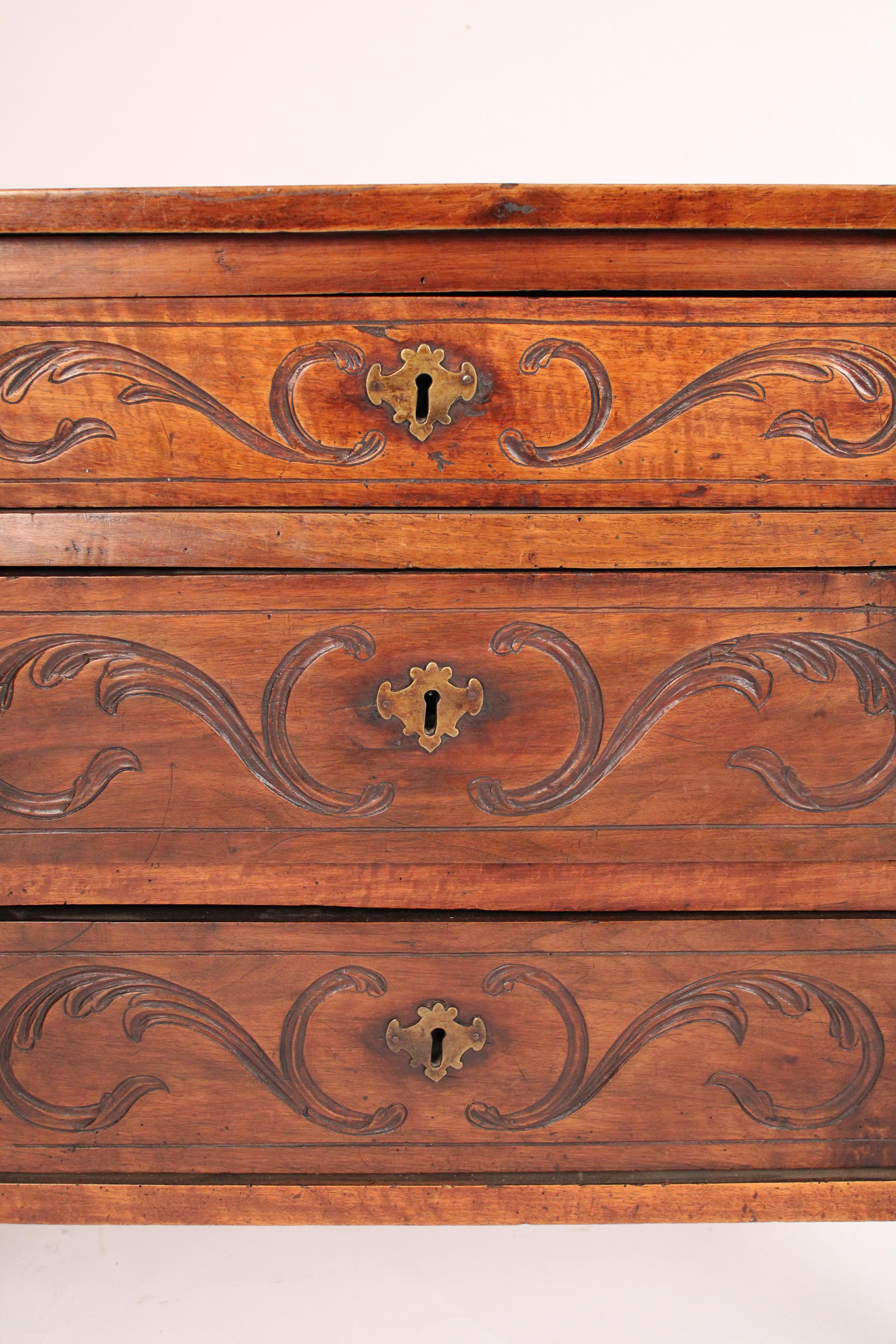 Antique Louis XVI Style Walnut Chest of Drawers For Sale 2