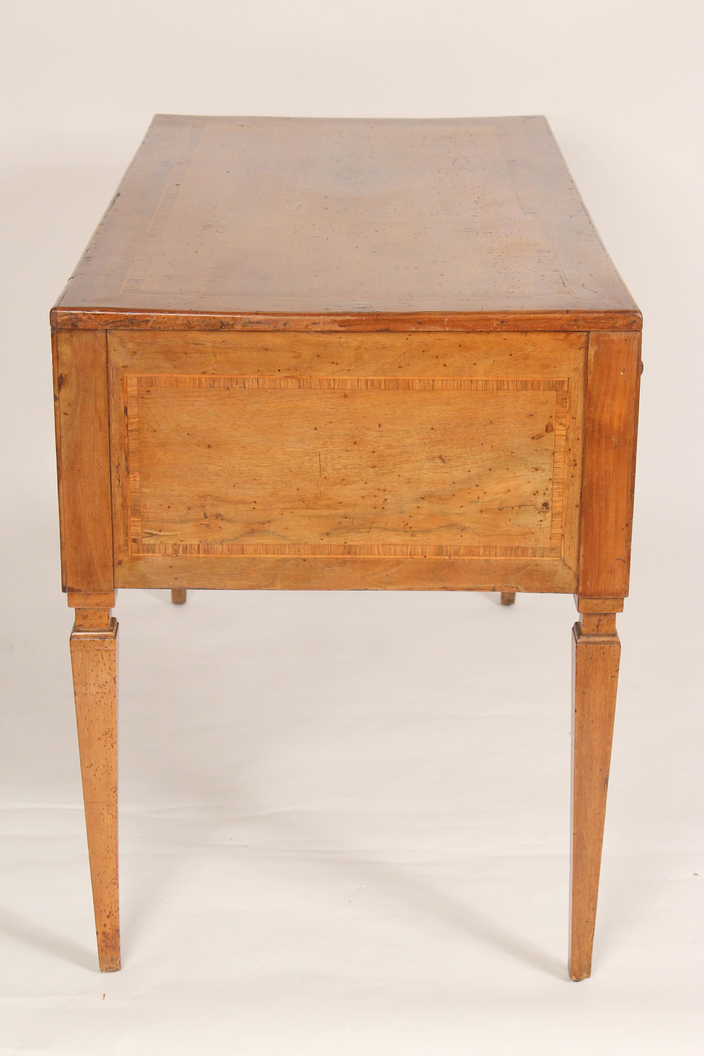 Antique Louis XVI Style Walnut Desk In Good Condition In Laguna Beach, CA