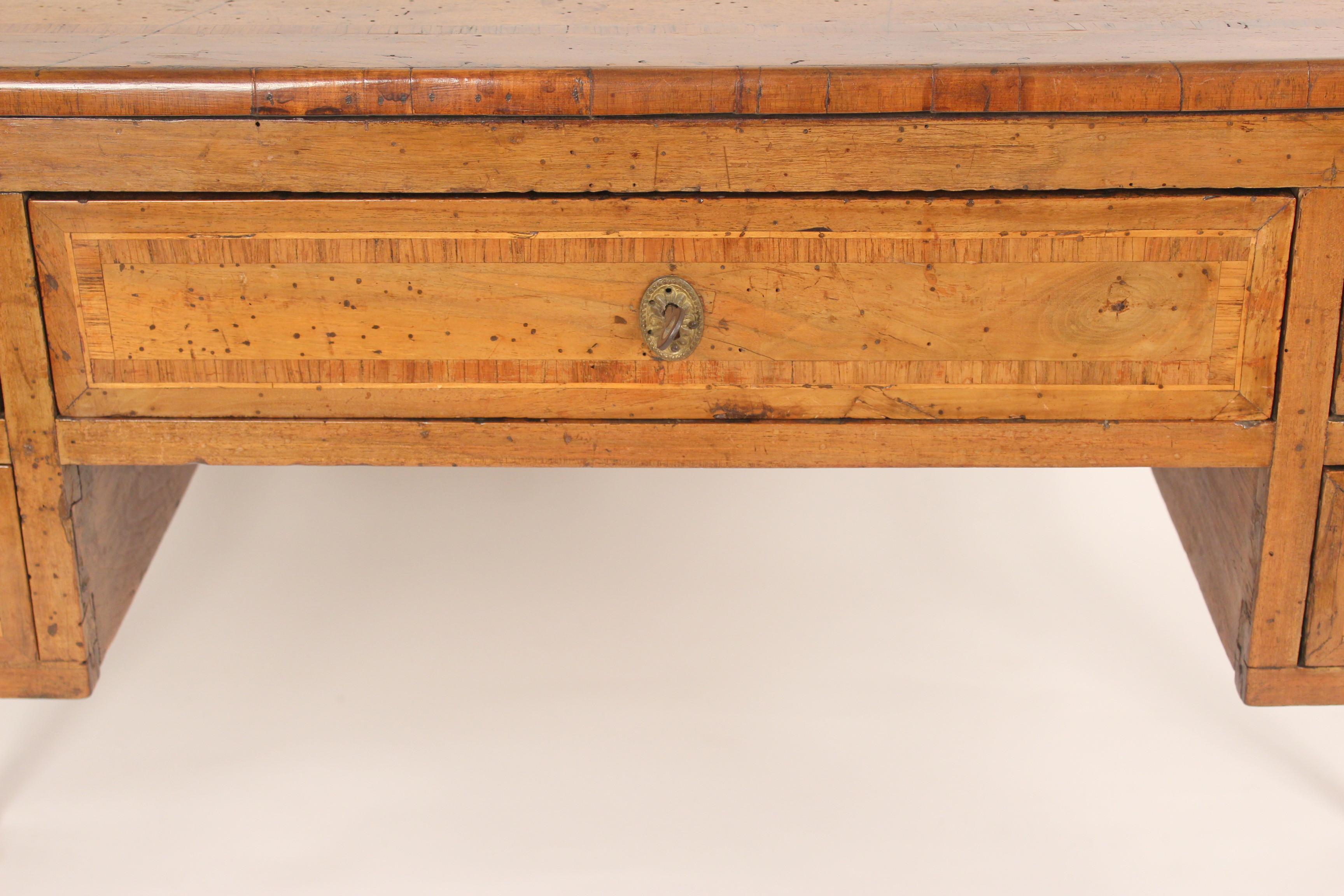 Antique Louis XVI Style Walnut Desk 4