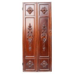 Antique Louis XVI Style Walnut Door