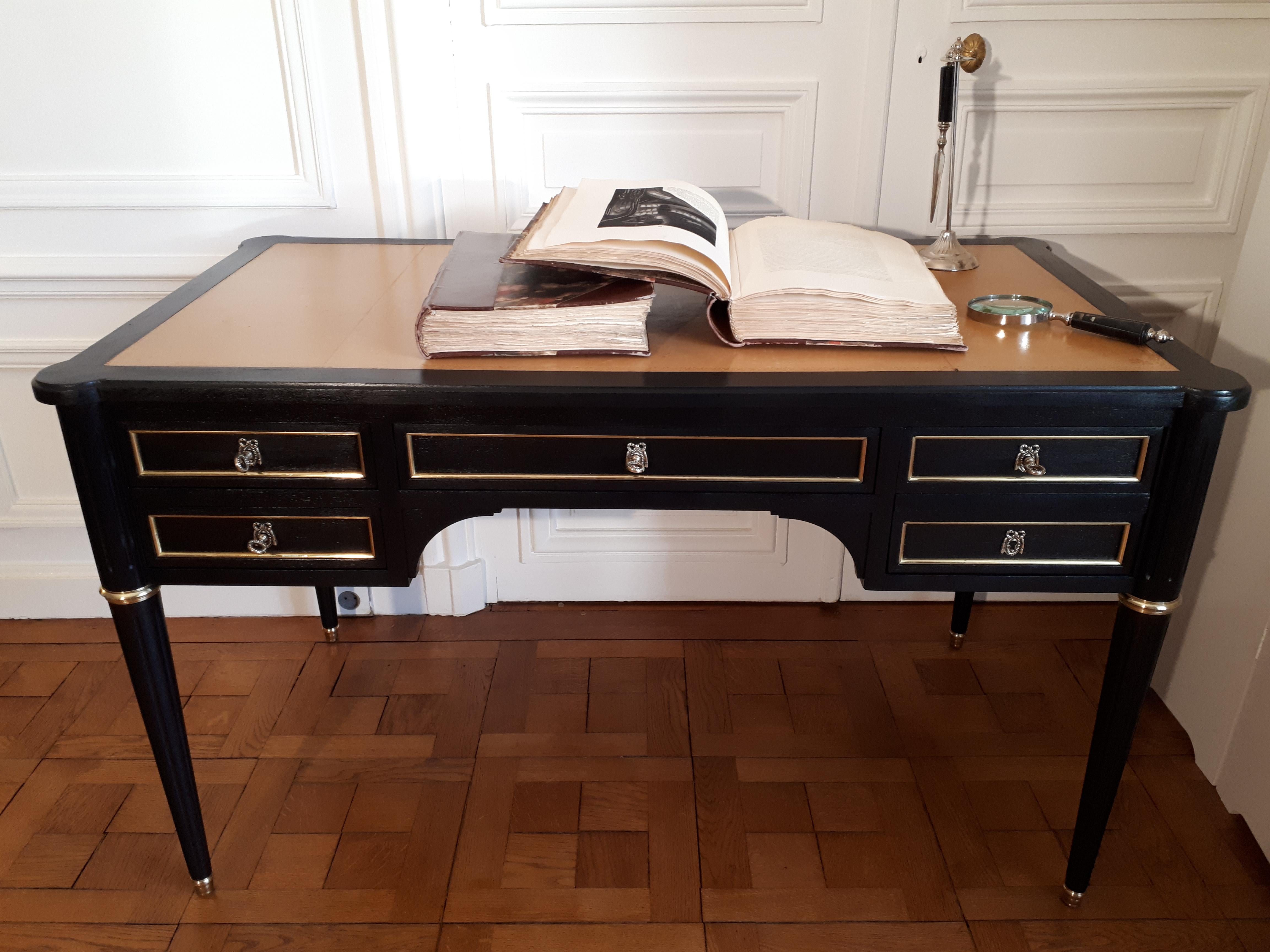 Antique Louis XVI Style Writing Desk Bureau 3