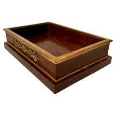 Antique Louis XVI Walnut Document Box with Gilt Bronze Mounts, 1790s