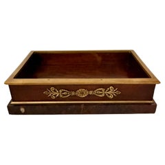 Antique Louis XVI Walnut Document Box with Gilt Bronze Mounts, 1790s