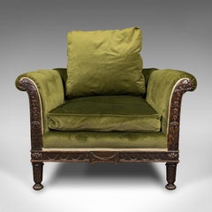 Antiker Loungesessel, englisch, Clubsessel, Sessel, viktorianisch, um 1880