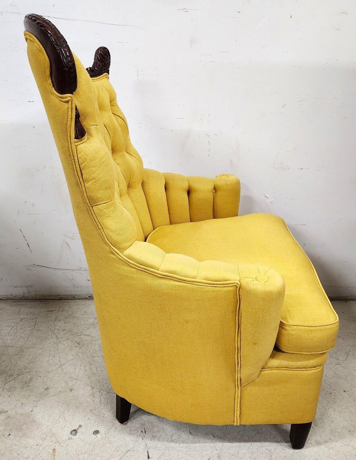 Antique Lounge Chair Grosfeld House Style In Good Condition For Sale In Lake Worth, FL