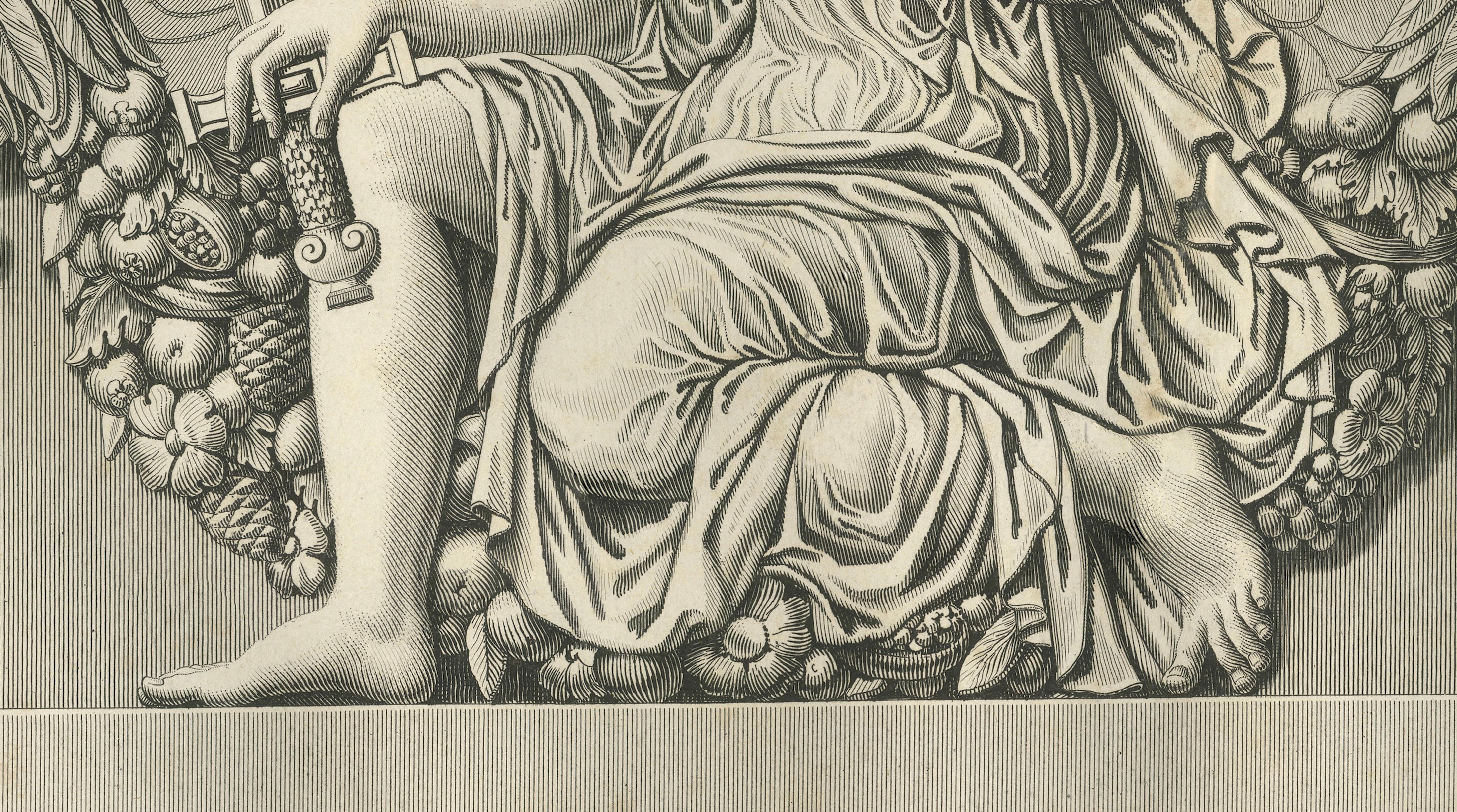 Antique Louvre Bas-Relief Engravings Pair, French Neoclassical, 1803