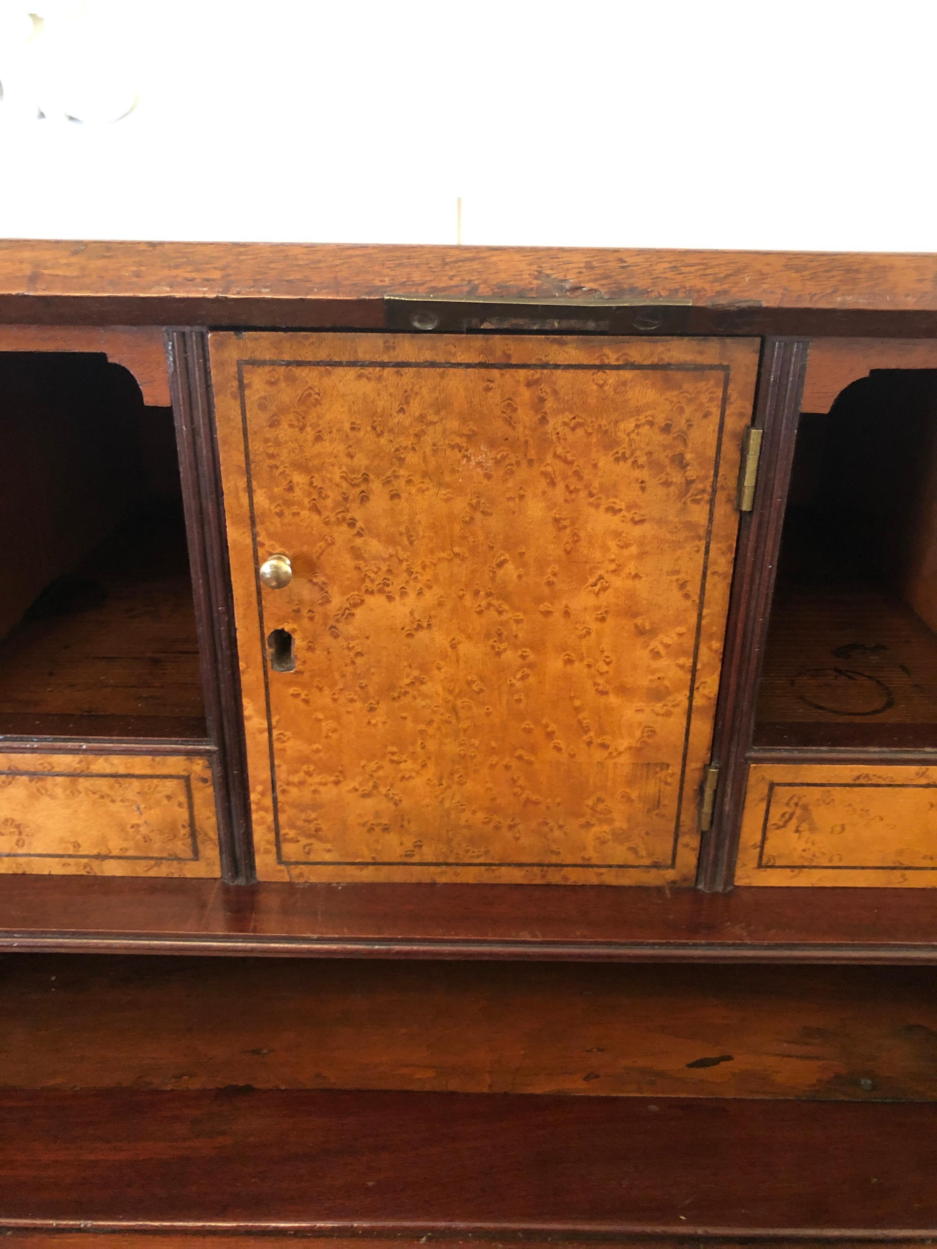 Antique George III Quality Mahogany Bureau For Sale 4