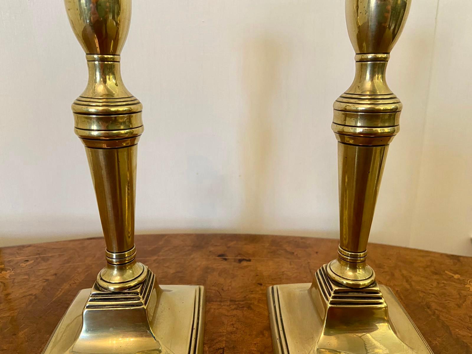 dating antique brass candlesticks