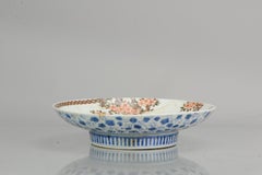 Antique Lovely Japanese Porcelain Arita Bowl Nabeshima Figures Kintsugi Marked