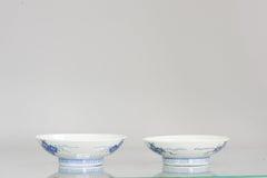 Antique Lovely Japanese Porcelain Arita Bowl Nabeshima Flowers and Kintsugi