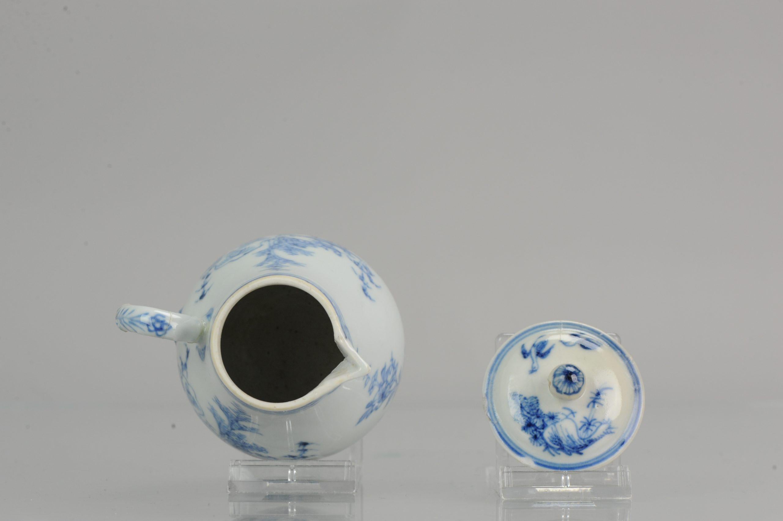 Antiker, schöner Krug mit Deckel aus chinesischem Qing-Porzellan Chine de Commande mit Deckel, 18. Jahrhundert (Chinesisch) im Angebot