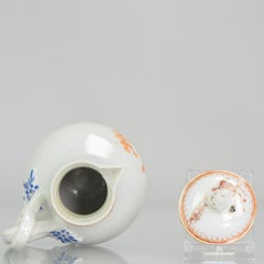 Antique Lovely Lidded Jug Qing Porcelain Chine de Commande Sepia, 18th C