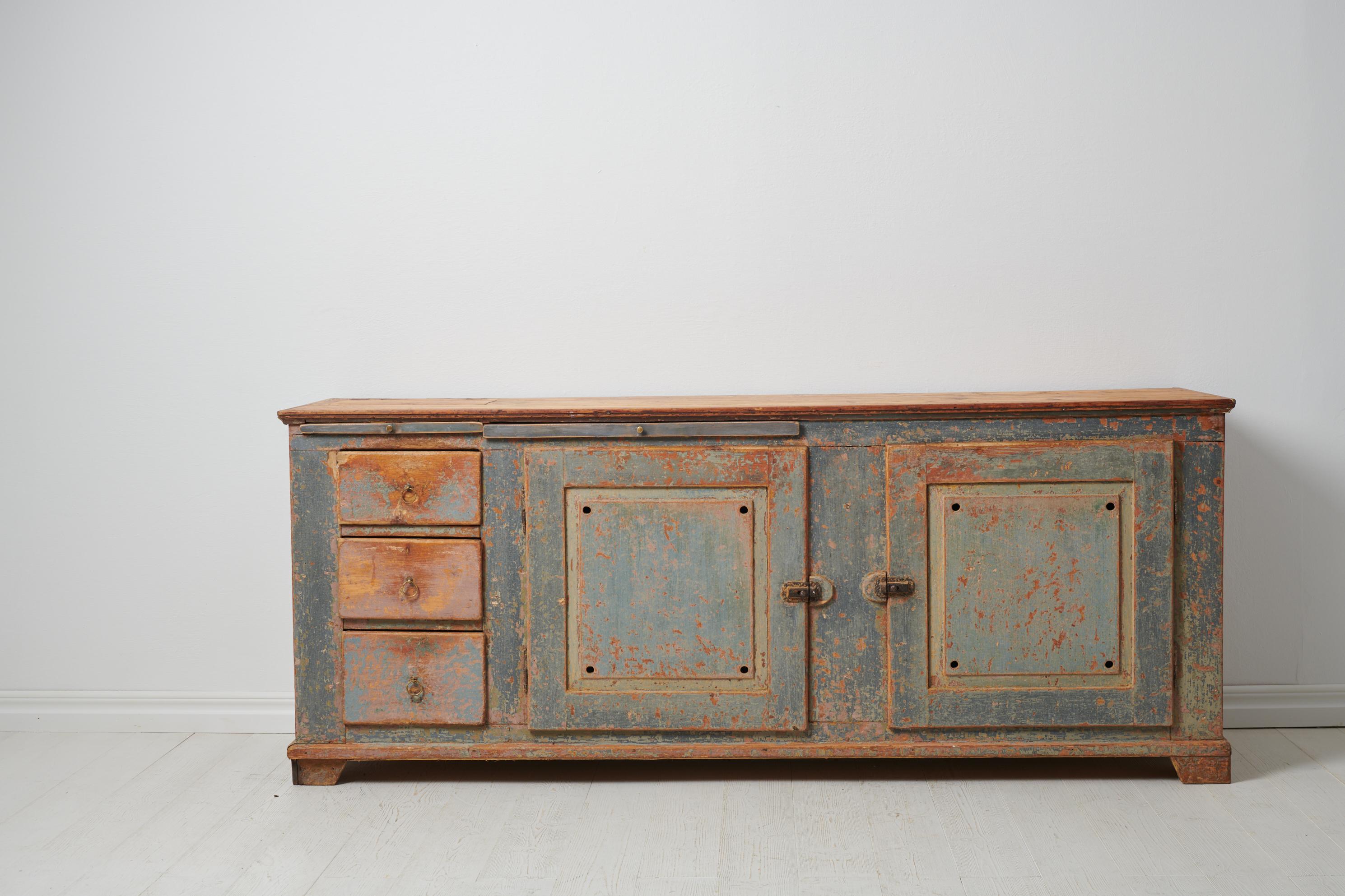 antique low sideboard